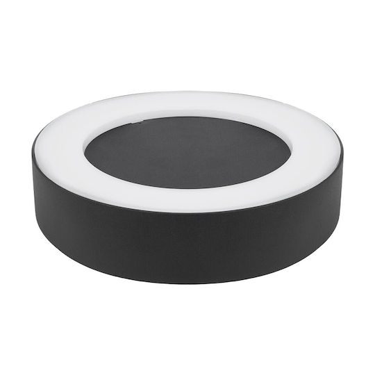 GloboStar Iluminat Exterior Montat Pe Perete Lampă De Tavan Led Încorporat IP65 18W Cu Lumină Alb Cald 20x4.5x20cm