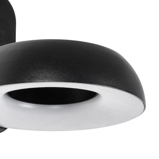 GloboStar Wandmontiertes Außenleuchte LED IP65 12W mit Warmweißem Licht 16x20x15cm