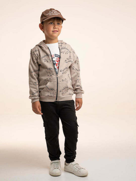Kinderbekleidungssets mit Hosen Winter 3 Stück Beige Dinomite
