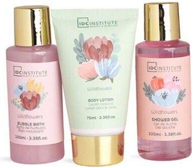 IDC Institute Scented Garden Σετ Περιποίησης για Καθαρισμό Σώματος 3τμχ