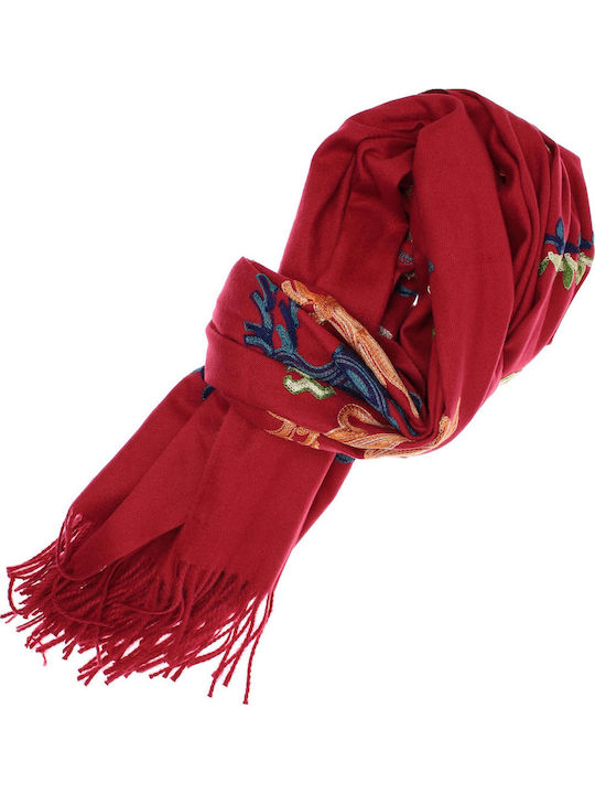 ButicCochet Women's Burgundy Shawl