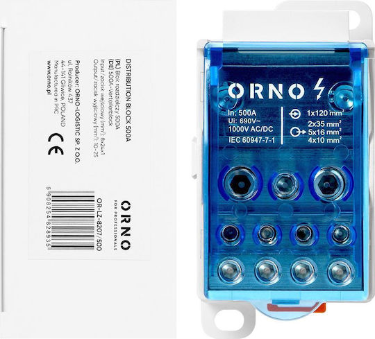 Orno Stromverteilungsblock OR-LZ-8207/500