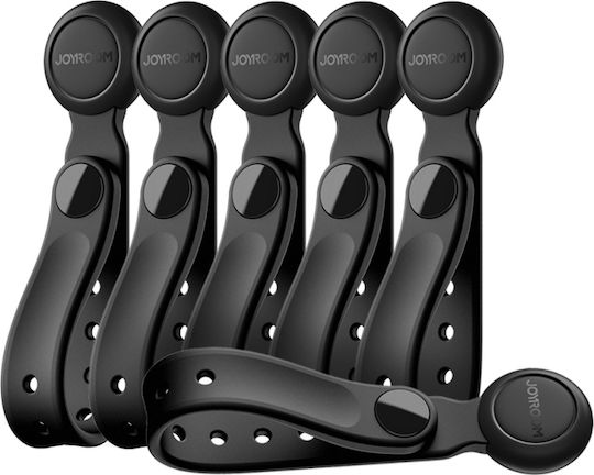 Joyroom Jr-zs422 Cable Organizer Silicone Band Magnet Set 6 Pieces – Black