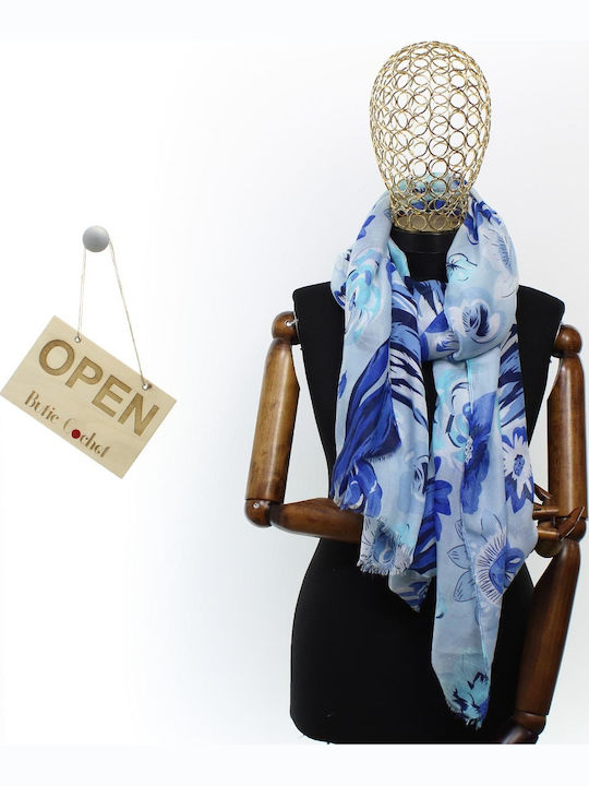 ButicCochet Women's Blue Shawl