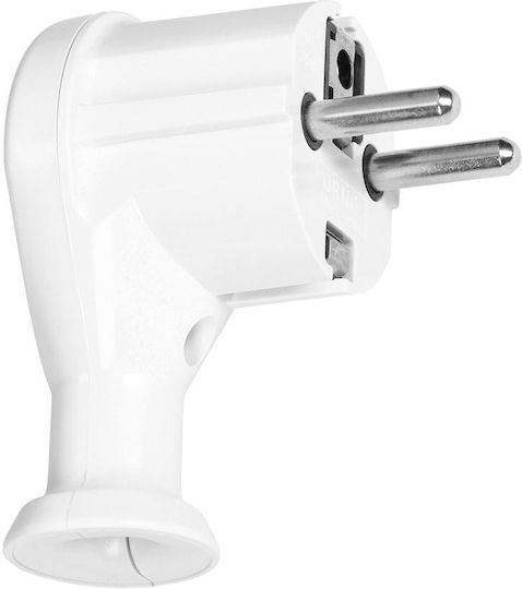 Orno Schuko Stecker Ecke Weiß