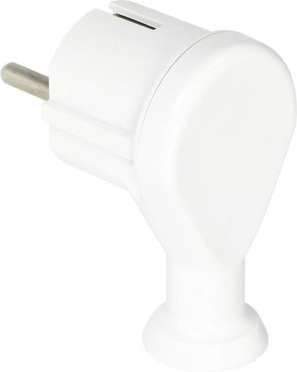 Orno Schuko Stecker Ecke Weiß