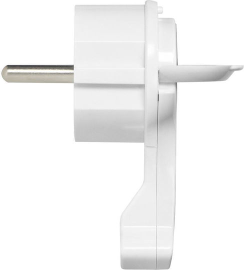 Orno Schuko Stecker Ecke Weiß