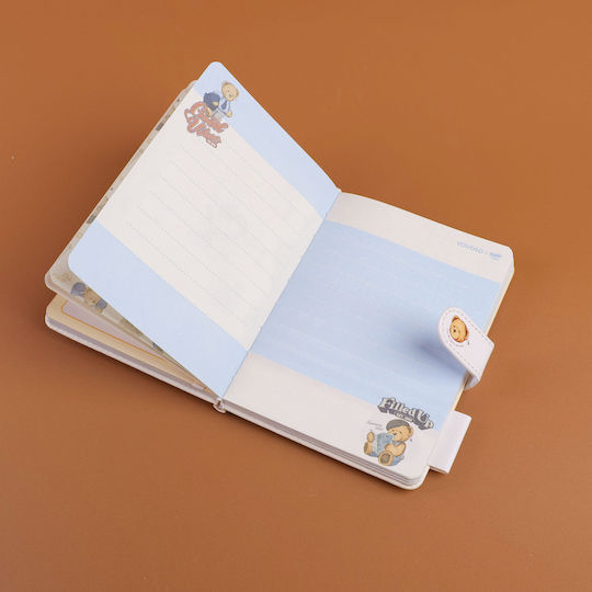 Teddy Island Notebook with Magnetic Clasp Multicolour