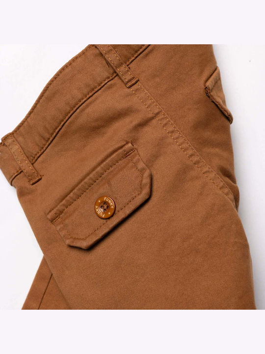 Kids Trousers Fabric Brown