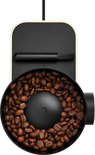 Fellow Opus Gen 2 Elektrische Kaffeemühle mit Getreidekapazität 110gr und 10 Mahlstufen Beiges