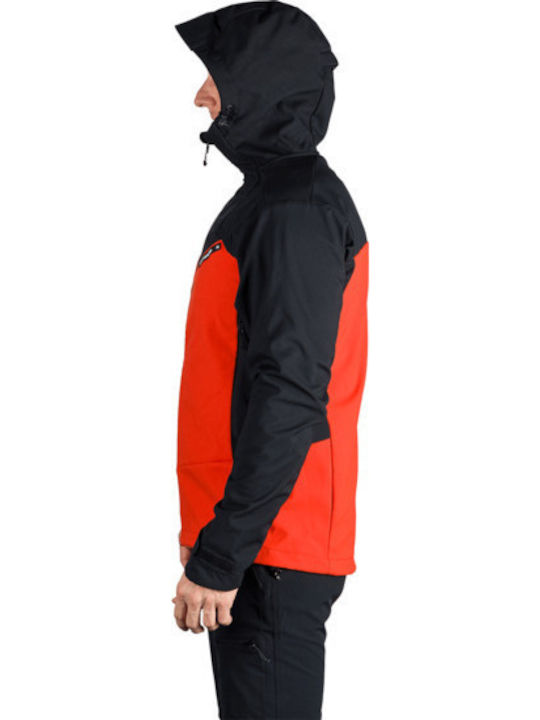 Herren Jacken Softshell Wasserdicht und Winddicht Aurelian Orange - Black
