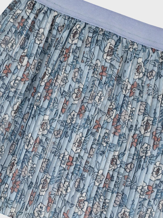 Kids Skirt Floral Light Blue