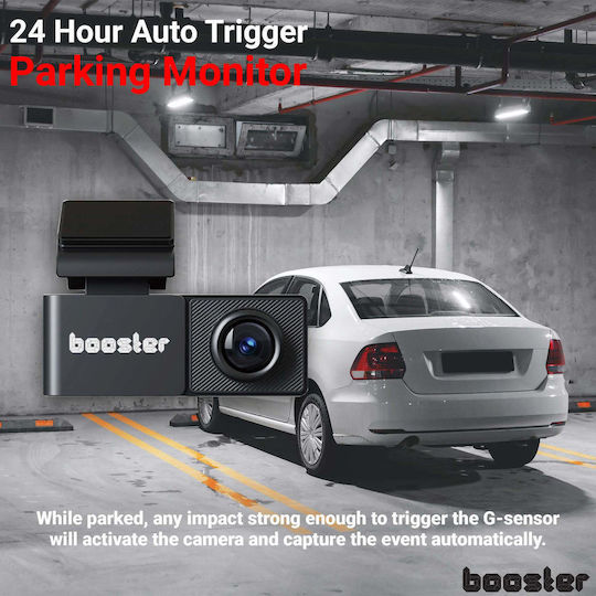 Booster SafeDrive Ultra Cameră DVR Auto 4K cu Ecran 3.2" Wi-Fi, GPS