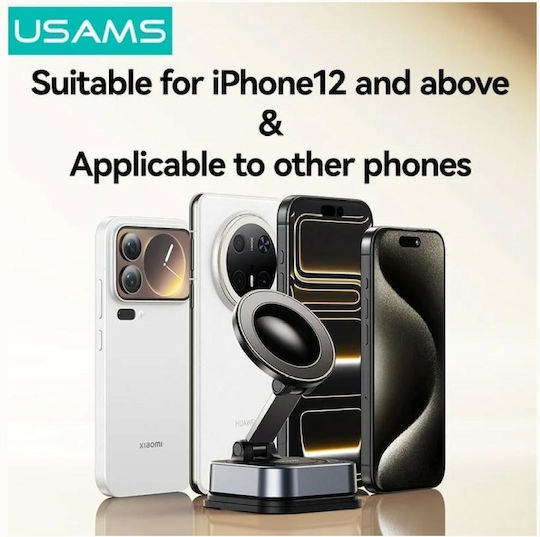 Usams Zj093 Universal Magnetic Phone Holder Car Home Office Black Zj093zj01