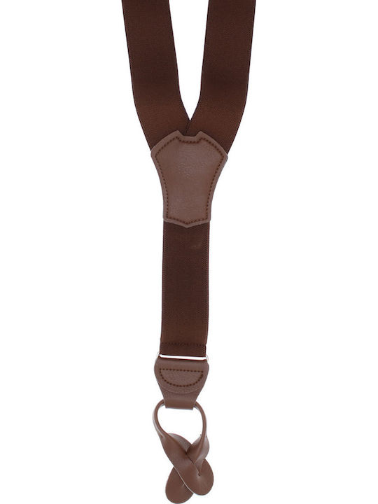 Breteli Unisex Adulți ButicCochet Din Material Sintetic Elastic 35 Mm Model Tip Y Maro Br522