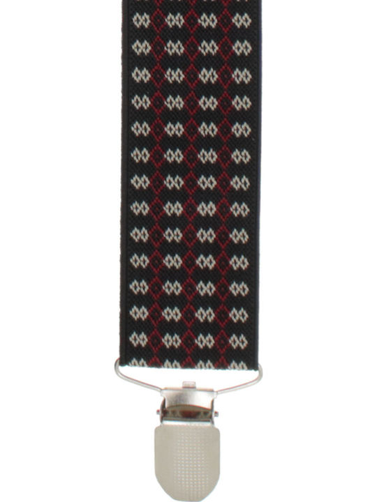 Breteli Unisex Adulți ButicCochet Din Țesătură Sintetică Elastică 4 Cleme Metalice 35 Mm Multicolore Br508