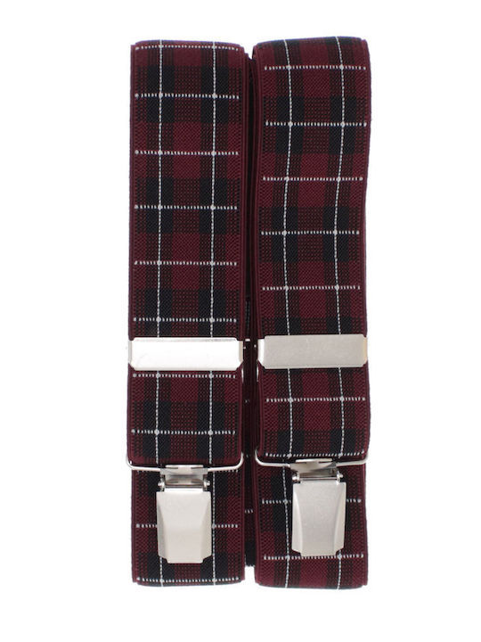 Breteli Unisex Adulți ButicCochet Din Material Sintetic Elastic 35 Mm Model Tip X Burgundy Br523