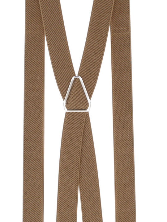 Breteli Unisex Adulți ButicCochet Din Material Sintetic Elastic 25 Mm Bej Închis Br517