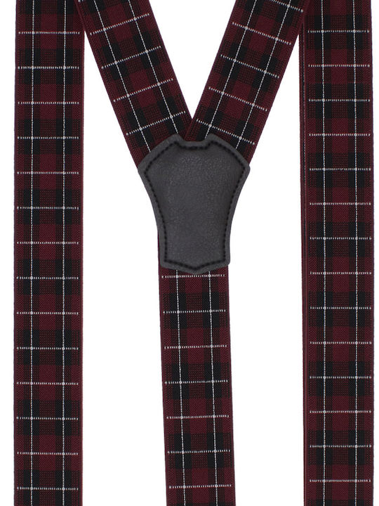 Breteli Unisex Adulți ButicCochet Din Material Sintetic Elastic 35 Mm Model Tip X Burgundy Br523