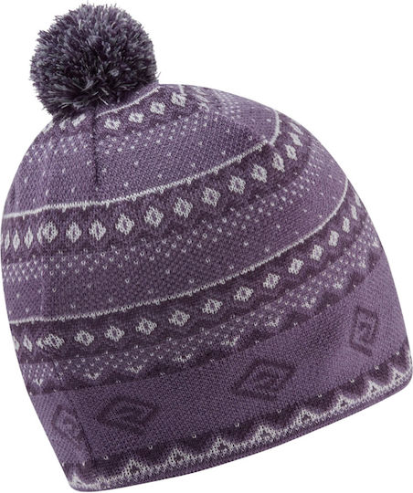 Beanie Unisex Fleece Σκούφος Πλεκτός σε Μωβ χρώμα