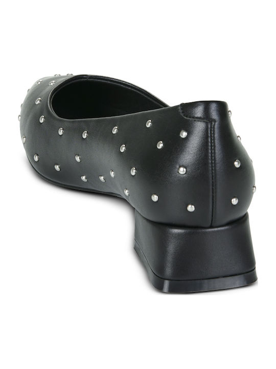 Women's Pointed Toe Ballerina Shoes in Black Color