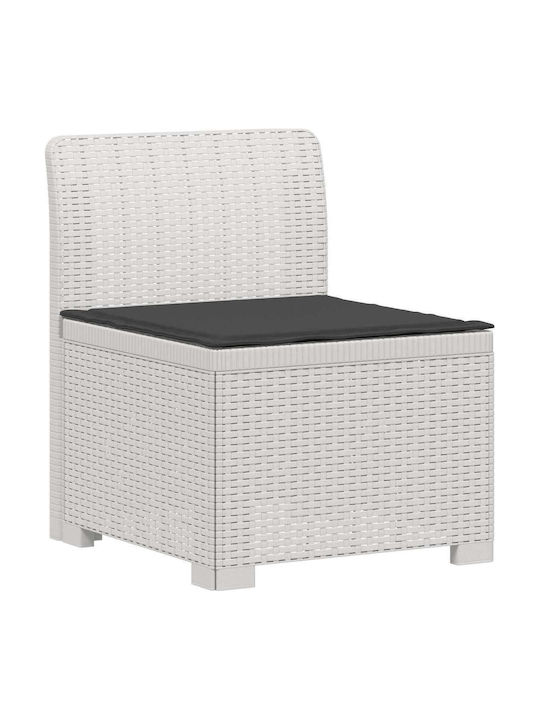 vidaXL Tree-Seater Outdoor Rattan Sofa with Cushions