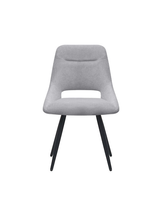 Firenze Dining Chairs with Fabric Upholstery Grey 2 pcs 51x60x81cm