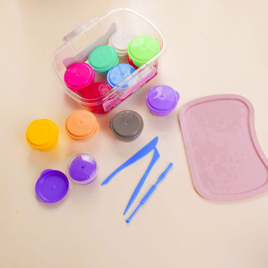 Spielset Modellierknete aus Knete mit 12 Farben für 3+ Jahre
