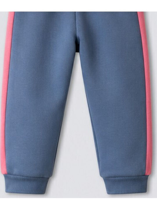 Kids Sweatpants Set With Top Pink-Indigo