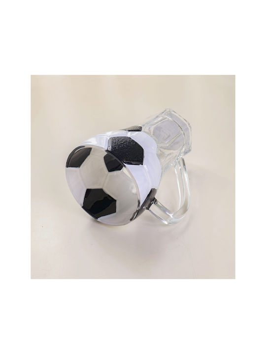 Yoyoso Bierglas Fußball aus Glas 379ml
