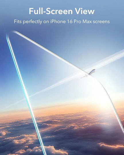 ESR Armorite Ултра-здраво Закалено стъкло iPhone 16 Pro Max Лесен монтаж с тава