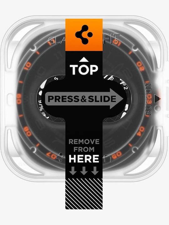 Spigen Glas.tr Ez Fit Displayschutzfolie Für Galaxy Watch Ultra 2 Stück AGL11758