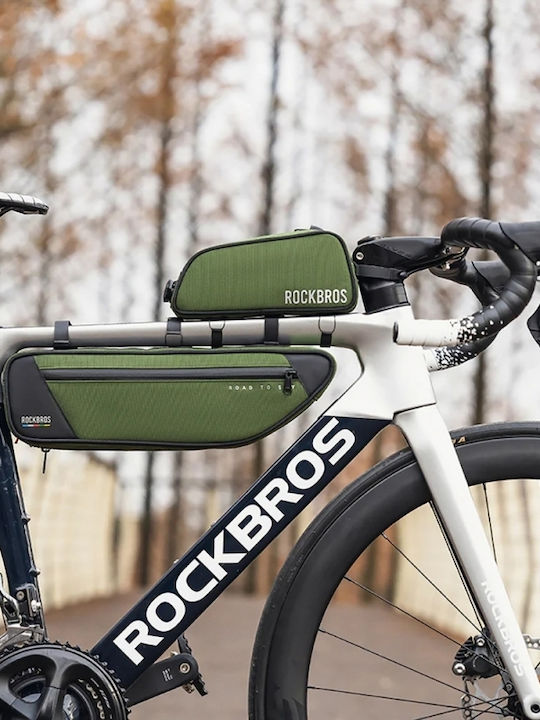 Rockbros Road To Sky Bicycle Frame Bag 0.7lt Green
