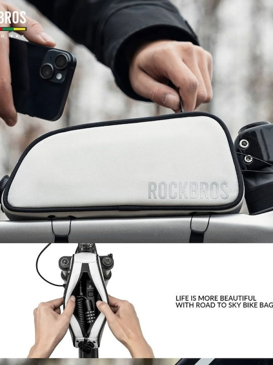 Rockbros Road To Sky Frame Bag Bicycle Bag 0.7L White