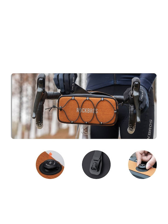 Rockbros Road To Sky Geantă pentru ghidon de bicicletă 1.9lt Portocalie