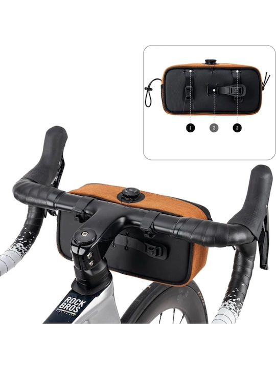 Rockbros Road To Sky Geantă pentru ghidon de bicicletă 1.9lt Portocalie