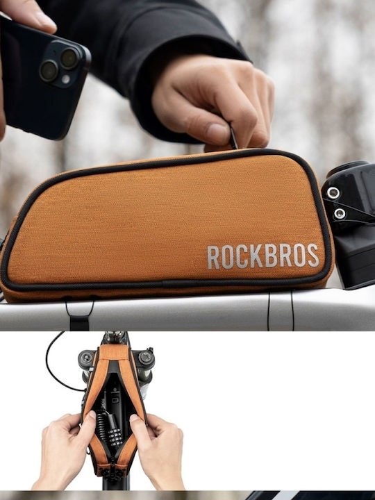 Rockbros Road To Sky Bicycle Frame Bag 0.7lt Orange