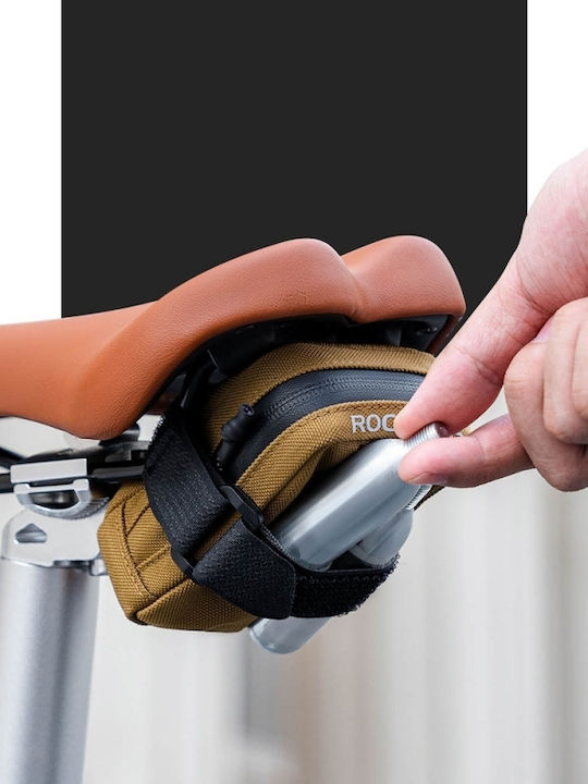 Rockbros Sac de șa pentru bicicletă 0.35lt maro