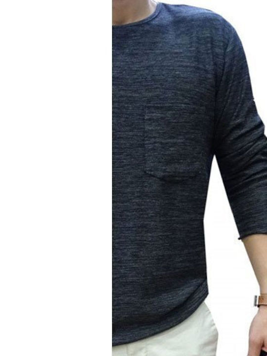 Luciano Faketti Ανδρική Μπλούζα Luciano Faketti In Fashion Να Φοράτε Να Ξεχωρίζετε 5% Ελαστανς-10% Βισκόζι-85% Πολυέστερ Ανθρακι