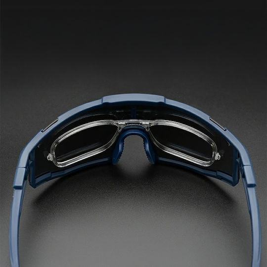 Rockbros Γυαλιά Ποδηλασίας με Μπλε Σκελετό και Polarized Φακούς