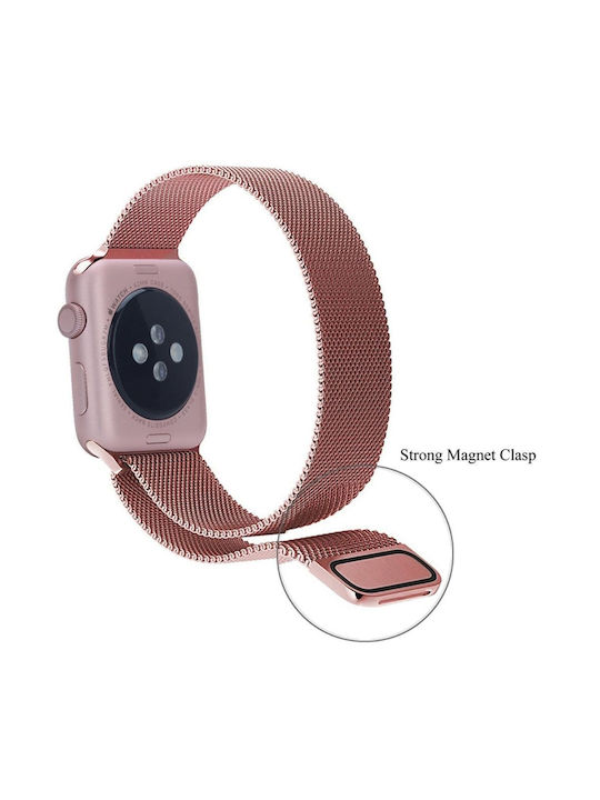 Wearable Strap Milanese Loop Pink Apple Watch 38 40 41 42mm Series 10 11