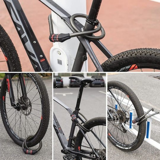 Rockbros Fahrradschloss Kabelschloss mit Kombination / mit Schlüssel Graue