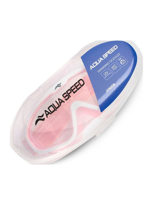 Aquaspeed Kids Swimming Goggles with Anti-Glare Lenses Pink