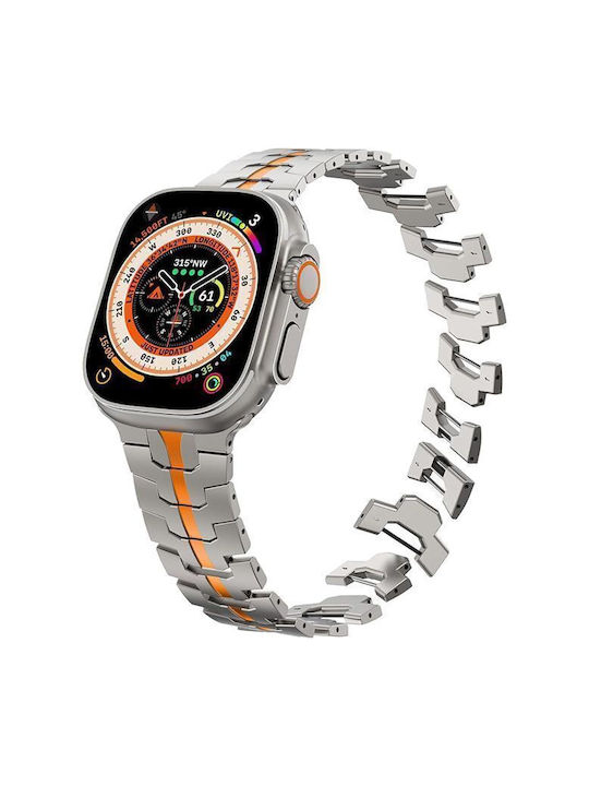 Orso Каишка Неръждаема стомана Сив (Apple Watch 44/45/46mm/Ultra 49mm)
