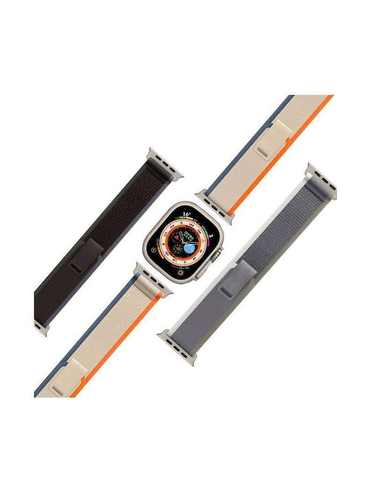 Wiwu Кайшка Текстилна Бежова Apple Watch 44/45/46mm/Ultra 49mm
