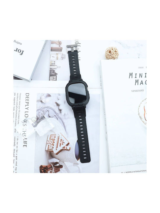 Wiwu Λουράκι Σιλικόνης Μαύρο (Apple Watch 44/45/46mm/Ultra 49mm)