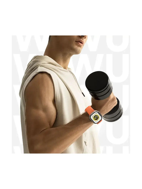 Λουράκι Wiwu Comf Secur Silicone Orange Apple Watch 44 45 46 49mm