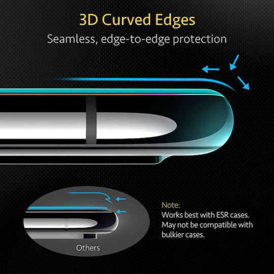 ESR Premium Quality 3D Vollflächig gehärtetes Glas 2Stück (iPhone X / Xs)