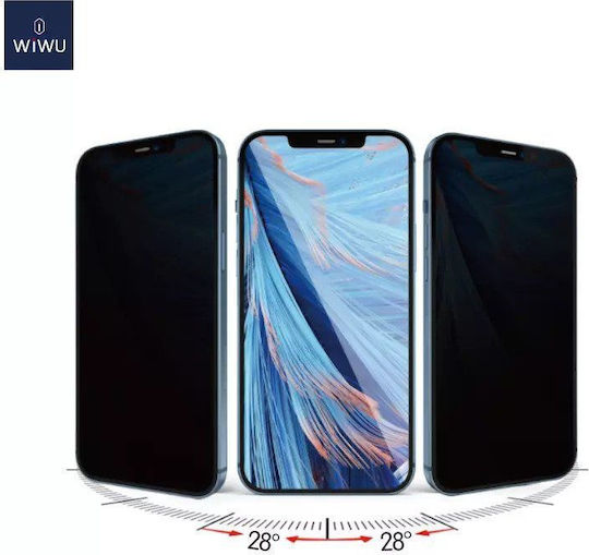 Wiwu Iprivacy Full Cover Закален Стъклен Протектор iPhone 12/12 Pro
