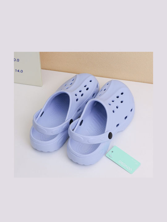 Damen Holzschuhe Blau